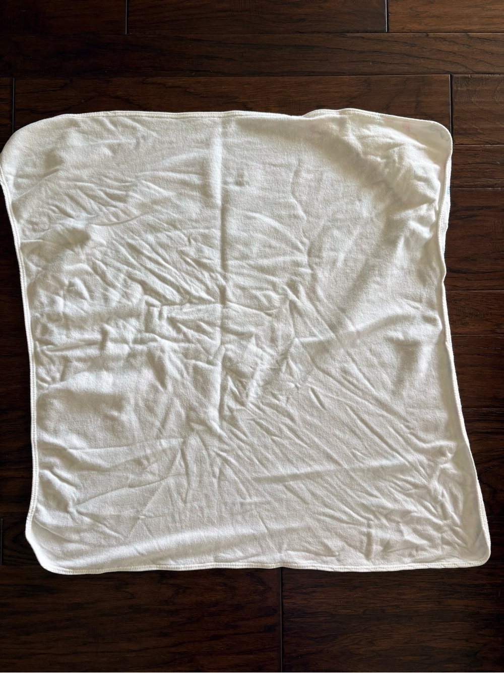 Vintage Carters-style Baby Hooded towel with Pastel Rattle Print - Picture 2 of 6